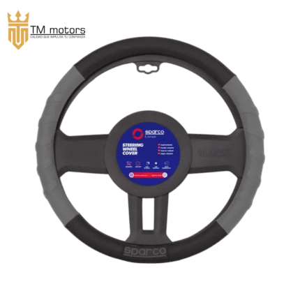 FUNDA DE TIMON SPARCO NEGRO/PLOMO