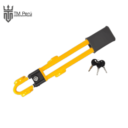 SEGURO DE TIMÓN GARRA ANTIRROBO COLOR AMARILLO