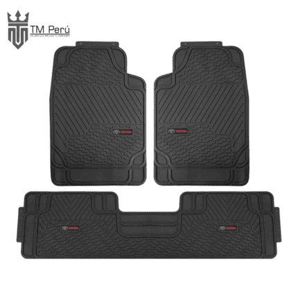 PISO DE JEBE TOYOTA 3 PIEZAS PVC