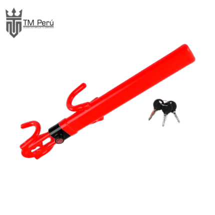 SEGURO DE TIMÓN PESADO TIPO GARRA ROJO